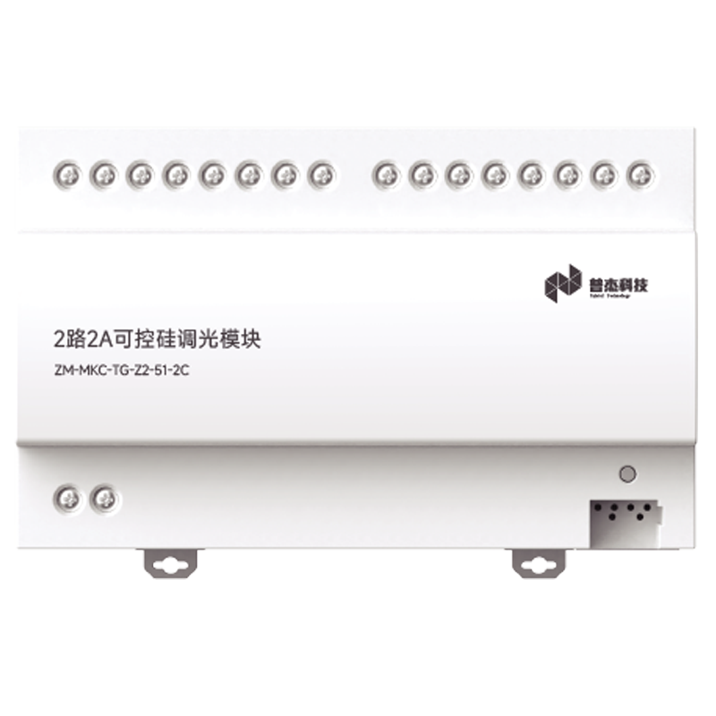 CAN通讯2路2A可控硅调光模块